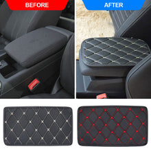 Load image into Gallery viewer, Universal Car PU Leather Center Console Box Pad Protector Armrest Pad Cover Non-slip Leather Auto Decoration Styling Arm Rest