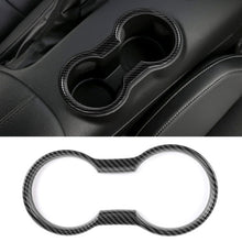 Load image into Gallery viewer, Carbon Fiber Car Interior Trim Molding Cup Holder Cover Accessories for Ford Mustang 2015- 2022