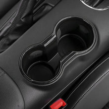 Load image into Gallery viewer, Carbon Fiber Car Interior Trim Molding Cup Holder Cover Accessories for Ford Mustang 2015- 2022