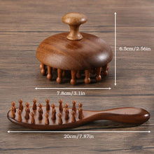 Load image into Gallery viewer, Multi-Functional Sandalwood Scalp Massage Comb Therapy Massage Comb Head Hair Comb Body Beautify Massage Care Comb