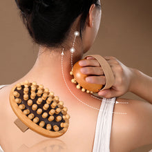 Load image into Gallery viewer, Multi-Functional Body Anti Cellulite Cushion Meridian Brush Wooden Spa Air Cushion Massage Comb Scalp Body Massage Brush