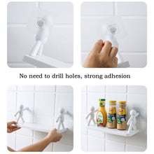 Load image into Gallery viewer, Creative Storage Rack No Drilling Funny Storage Board Self-Adhesive Wall-Mounted Organizer Toilet Bathroom Cosmetics Storage Rack