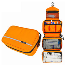 Load image into Gallery viewer, Multi-Layer Foldable Hanging Toiletry Bag eco-friendly nylon Cosmetic Organizer Waterproof for Bathroom Storage Camping Travel Use