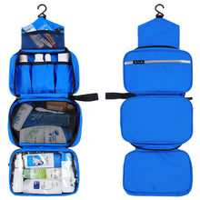Load image into Gallery viewer, Multi-Layer Foldable Hanging Toiletry Bag eco-friendly nylon Cosmetic Organizer Waterproof for Bathroom Storage Camping Travel Use