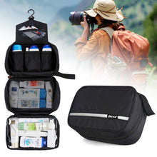 Load image into Gallery viewer, Multi-Layer Foldable Hanging Toiletry Bag eco-friendly nylon Cosmetic Organizer Waterproof for Bathroom Storage Camping Travel Use