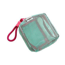 Load image into Gallery viewer, Dopamine Color Square Cosmetic Pouch Mini Makeup Bag Polyester Multi-Compartment Organizer Wrinkle-Resistant Travel Essentials