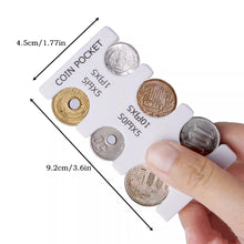 Load image into Gallery viewer, Japan Travel Coin Organizer with Detachable PVC Pouch & Carabiner Hook Multi-Slot Plastic Wallet for Yen Coins
