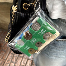 Load image into Gallery viewer, Japan Travel Coin Organizer with Detachable PVC Pouch & Carabiner Hook Multi-Slot Plastic Wallet for Yen Coins