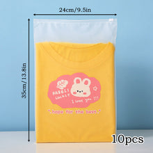 Load image into Gallery viewer, 10Pcs Travel Portable Clothes Shoes Storage Waterproof Transparent Drawstring Cosmetic Bag Girl Clear Makeup Bag Organizer