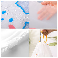 Load image into Gallery viewer, 10Pcs Travel Portable Clothes Shoes Storage Waterproof Transparent Drawstring Cosmetic Bag Girl Clear Makeup Bag Organizer