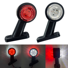 Load image into Gallery viewer, 2Pcs DC 10-30V Car Truck Side Marker Lights Indicator Light Warning Signal Lamp Rear Tail White Red for Trailer Bus