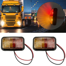 Load image into Gallery viewer, 12-24V Car LED Side Marker Lights Square Lights Warning Tail Light Red Yellow Auto Trailer Truck Lorry clearance Lamps