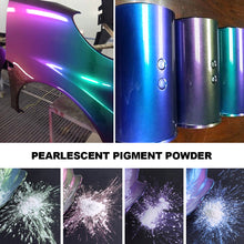 Load image into Gallery viewer, 10g Car Chameleon Pigment Powder Color Changing Pigment Car Decoration Pearlescent Pigment Powder Cosmetic Eye Shadow Nail