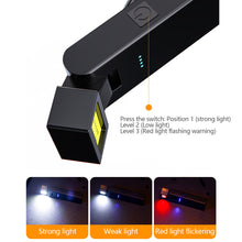 Load image into Gallery viewer, Magnetic Work Light Rechargeable COB Flashlight Suitable for Night Work Emergency Lamp Night Light Small Car Lamp