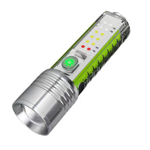 Load image into Gallery viewer, USB C Rechargeable LED Flashlight LED MINI Keychain Light with Tail Magnet Uv Light Multifunction Portable Torch Camping Lights