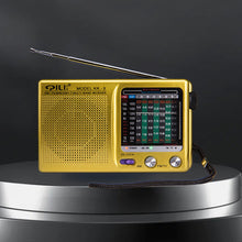 Load image into Gallery viewer, Outdoor Radio SW/AM/FM Stereo Digital Radio Battery Operated Telescopic Antenna Full Band Radio Receiver with Speaker 3.5mm Jack