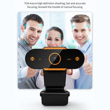 Load image into Gallery viewer, 4K-480P HD Webcam Camera Auto Focus Webcam CMOS USB Computer PC Camera with Mic for Video Calling Network Teaching Office Meeting