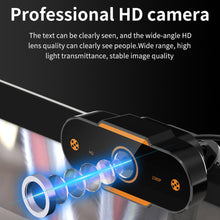 Load image into Gallery viewer, 4K-480P HD Webcam Camera Auto Focus Webcam CMOS USB Computer PC Camera with Mic for Video Calling Network Teaching Office Meeting