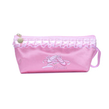 Load image into Gallery viewer, 13*24.5CM Lace Dance Shoes Storage Bag Children's Waterproof Satin Stationery Organizer Pouch With ZipperLace Dance Shoes Storage Bag Children's Waterproof Satin Stationery Organizer Pouch With Zipper