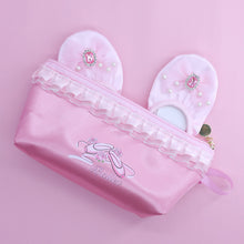 Load image into Gallery viewer, 13*24.5CM Lace Dance Shoes Storage Bag Children's Waterproof Satin Stationery Organizer Pouch With ZipperLace Dance Shoes Storage Bag Children's Waterproof Satin Stationery Organizer Pouch With Zipper