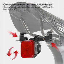 Load image into Gallery viewer, Bicycle High-Brightness LED Square Taillights Multi-Mode Waterproof Night Riding Warning Taillights Riding Equipment