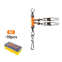 Load image into Gallery viewer, 10PCS/ Box Wooden Shrimp Fishing Set Luminescent Beads Ring Interlocking Clasp Set Fishing Gear Accessories