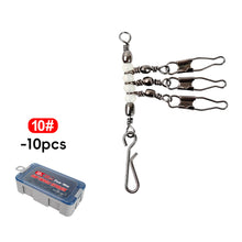 Load image into Gallery viewer, 10PCS/ Box Wooden Shrimp Fishing Set Luminescent Beads Ring Interlocking Clasp Set Fishing Gear Accessories