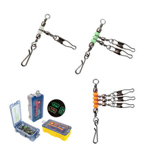 Load image into Gallery viewer, 10PCS/ Box Wooden Shrimp Fishing Set Luminescent Beads Ring Interlocking Clasp Set Fishing Gear Accessories