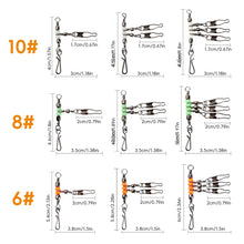 Load image into Gallery viewer, 10PCS/ Box Wooden Shrimp Fishing Set Luminescent Beads Ring Interlocking Clasp Set Fishing Gear Accessories