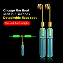Load image into Gallery viewer, 10PCS Detachable Sliding Float Seat Copper Head Quick-Rotating Float Seat Anti-Winding Fishing Group Accessories
