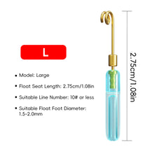Load image into Gallery viewer, 10PCS Detachable Sliding Float Seat Copper Head Quick-Rotating Float Seat Anti-Winding Fishing Group Accessories