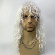 Load image into Gallery viewer, Men's Wig Punk Rock Short Curly Hair Halloween Dress Up Wig Headset Men Cool Personality Whole Wig Cover