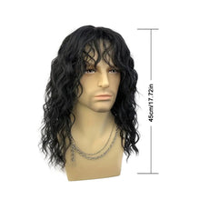 Load image into Gallery viewer, Men's Wig Punk Rock Short Curly Hair Halloween Dress Up Wig Headset Men Cool Personality Whole Wig Cover