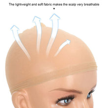 Load image into Gallery viewer, Wholesale HD Wig Cap for Women Invisible Ultra-thin Stretchy Stocking Caps for Lace Front Wigs Sheer Wig Cap Thin Nylon Cap