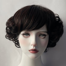 Load image into Gallery viewer, High Temperature Messy White Pink Short Curly Hair Female Full Headset Beautiful Girl Women Pink Wig Cover