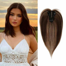 Load image into Gallery viewer, Wig Piece for Women with A Bangs Patch Covering White Hair Thin Invisible Naturally Fluffy Bangs Patch Women Wig