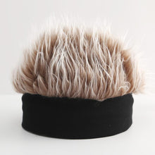 Load image into Gallery viewer, Autumn and Winter One-piece Wig Hat Male Landlord Hat Fashion Version Plush Retro Street Parody Brimless Trendy Knitted Hat