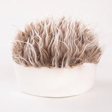 Load image into Gallery viewer, Autumn and Winter One-piece Wig Hat Male Landlord Hat Fashion Version Plush Retro Street Parody Brimless Trendy Knitted Hat