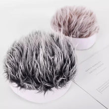 Load image into Gallery viewer, Autumn and Winter One-piece Wig Hat Male Landlord Hat Fashion Version Plush Retro Street Parody Brimless Trendy Knitted Hat