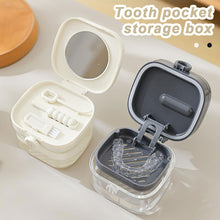 Load image into Gallery viewer, Multi Functional Denture Cleaning Box Portable Bathroom Washing Denture Cleaner Storage Box Denture Cleaning Soaking Box