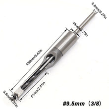Load image into Gallery viewer, 1Pc 6-16mm HSS Square hole drill Woodworking Drill Tools Auger Mortising Chisel Drill Set DIY Furniture Square Woodworking drill