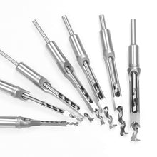 Load image into Gallery viewer, 1Pc 6-16mm HSS Square hole drill Woodworking Drill Tools Auger Mortising Chisel Drill Set DIY Furniture Square Woodworking drill