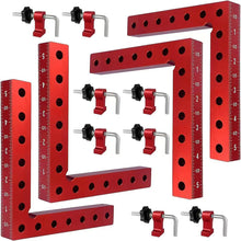 Load image into Gallery viewer, 90° 140mm Aluminum Alloy Metal Corner Clamps For Woodworking Positioning Fixed Right Angle Clamp Corner Clamp High Precision Measuring Tool