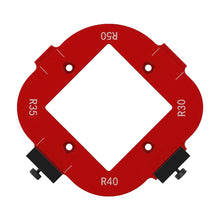 Load image into Gallery viewer, Woodworking Router Arcs Angle Positioning Template Corner Radius Routers R10-R50 Radius Jig Wood Milling Cutter Round R-corner