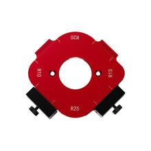 Load image into Gallery viewer, Woodworking Router Arcs Angle Positioning Template Corner Radius Routers R10-R50 Radius Jig Wood Milling Cutter Round R-corner