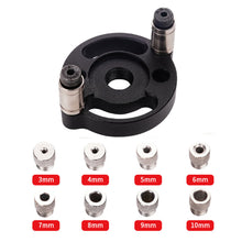 Load image into Gallery viewer, 3-10mm Vertical Doweling Jig Kit Self Centering Drill Guide Locator Aluminum Alloy Woodworking Hole Puncher DIY Furniture Connection