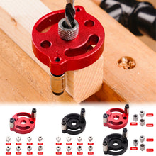 Load image into Gallery viewer, 3-10mm Vertical Doweling Jig Kit Self Centering Drill Guide Locator Aluminum Alloy Woodworking Hole Puncher DIY Furniture Connection