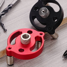 Load image into Gallery viewer, 3-10mm Vertical Doweling Jig Kit Self Centering Drill Guide Locator Aluminum Alloy Woodworking Hole Puncher DIY Furniture Connection