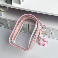 Load image into Gallery viewer, For 17cm Labubu V2 V3 15cm Cotton Doll Outfit Crossbody Pain Bag PVC Storage Bag Dolls Display Bag