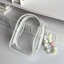 Load image into Gallery viewer, For 17cm Labubu V2 V3 15cm Cotton Doll Outfit Crossbody Pain Bag PVC Storage Bag Dolls Display Bag